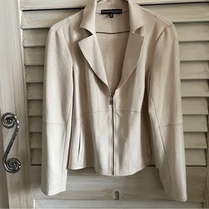 Proportion petite, Conrad C cream microfibre suede blazer sz4